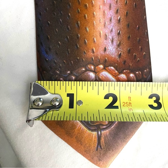 Vintage John Wang Nature Wear Men Tie Rare 87 Cobra Design Handmade Collectable - Picture 3 of 4